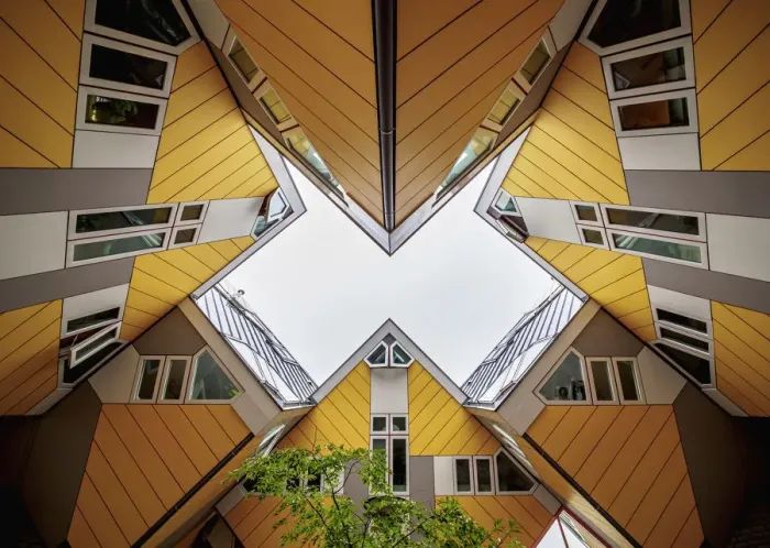 Framed Print : Cube Houses, Rotterdam, South Holland, The Netherlands