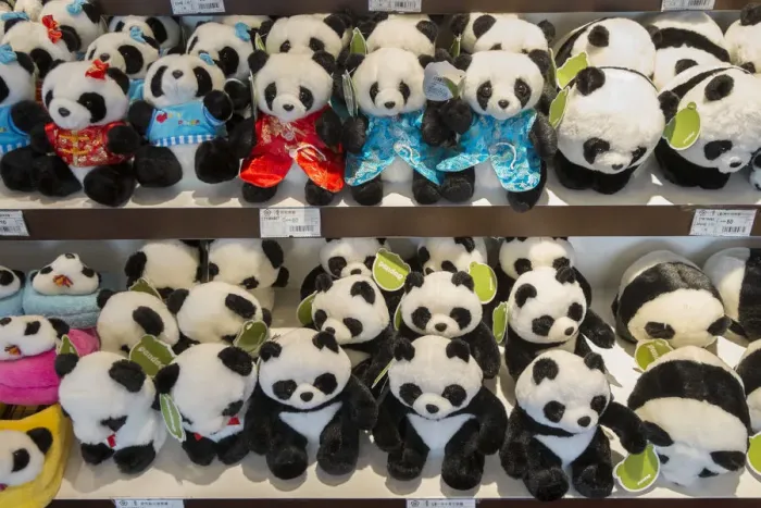 Framed Print : Cuddly Pandas for sale, Shanghai, China