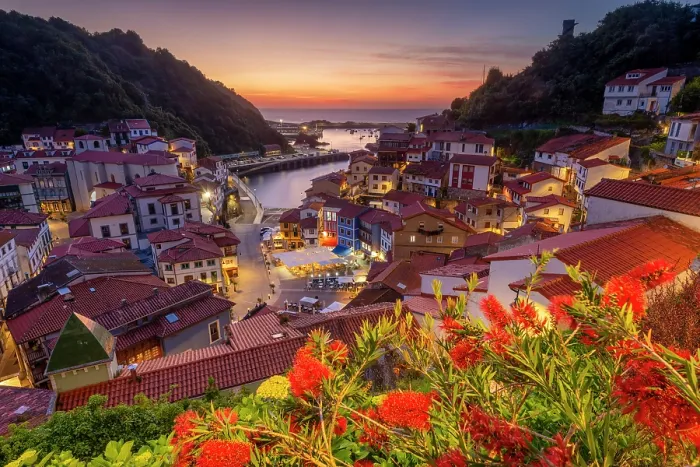 Framed Print : Cudillero at Dusk, Asturias, Northern Spain Framed Print : Cudillero at Dusk, Asturias, Northern Spain