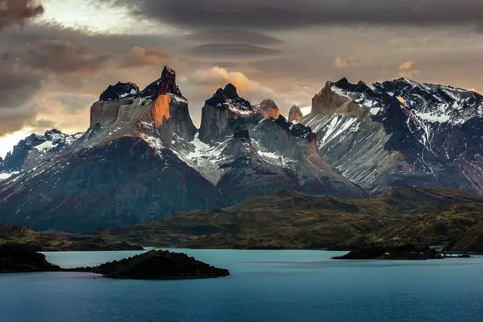 Framed Print : Cuernos del Paine and Lake Pehoe, Torres del Paine National Park, Patagonia, Chile Framed Print : Cuernos del Paine and Lake Pehoe, Torres del Paine National Park, Patagonia, Chile