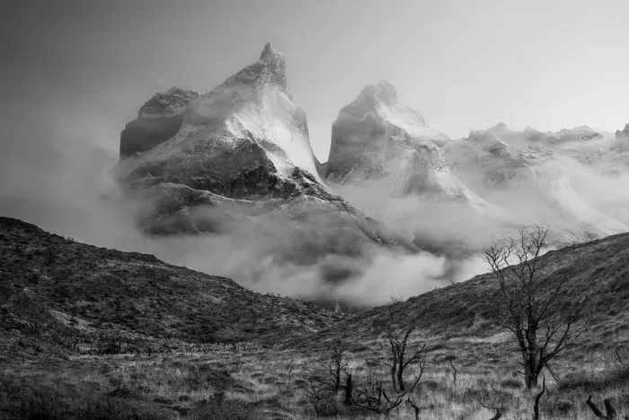 Framed Print : Cuernos del Paine at sunrise in autumn, Torres del Paine National Park, Patagonia, Chile Framed Print : Cuernos del Paine at sunrise in autumn, Torres del Paine National Park, Patagonia, Chile
