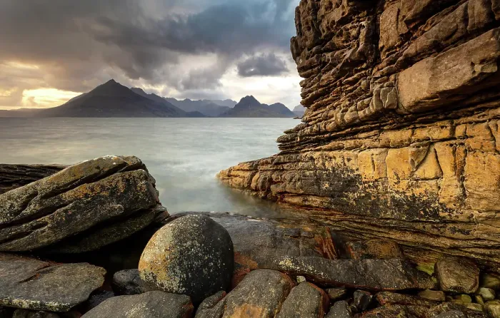 Framed Print : Cuillin Hills from Elgol, Isle of Skye, Inner Hebrides, Scotland Framed Print : Cuillin Hills from Elgol, Isle of Skye, Inner Hebrides, Scotland