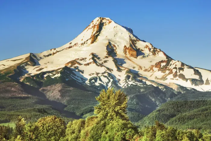 Framed Print : Cultural landscape with Mount Hood - USA, Oregon, Hood River, Odell Framed Print : Cultural landscape with Mount Hood - USA, Oregon, Hood River, Odell