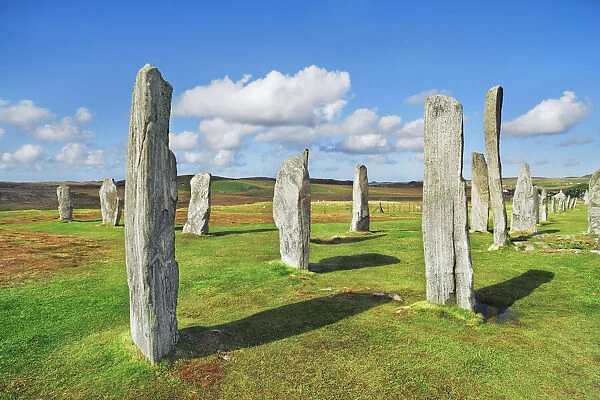 Culture site Callanish with megaliths - United Kingdom, Scotland, Outer Hebrides, Lewis