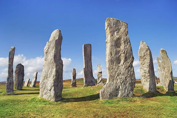 Culture site Callanish with megaliths - United Kingdom, Scotland, Outer Hebrides, Lewis