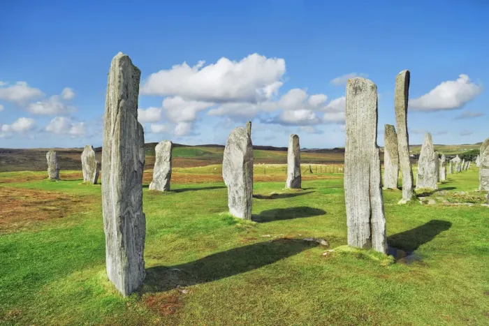 Framed Print : Culture site Callanish with megaliths - United Kingdom, Scotland, Outer Hebrides, Lewis