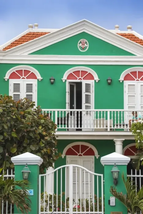 Framed Print : Curacao, Willemstad, Pietermaai, Boutique hotel Framed Print : Curacao, Willemstad, Pietermaai, Boutique hotel