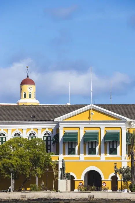 Framed Print : Curacao, Willemstad, Punda, Fort Amsterdam, Governors Palace and Fort Church museum Framed Print : Curacao, Willemstad, Punda, Fort Amsterdam, Governors Palace and Fort Church museum