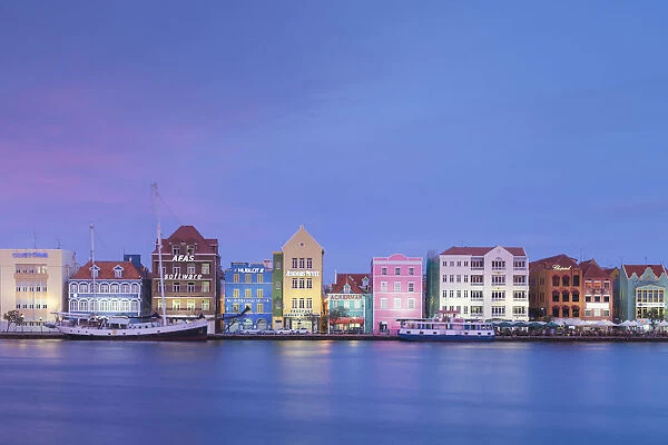 Curacao, Willemstad, View of St Anna Bay, looking towards the Dutch colonial buildings