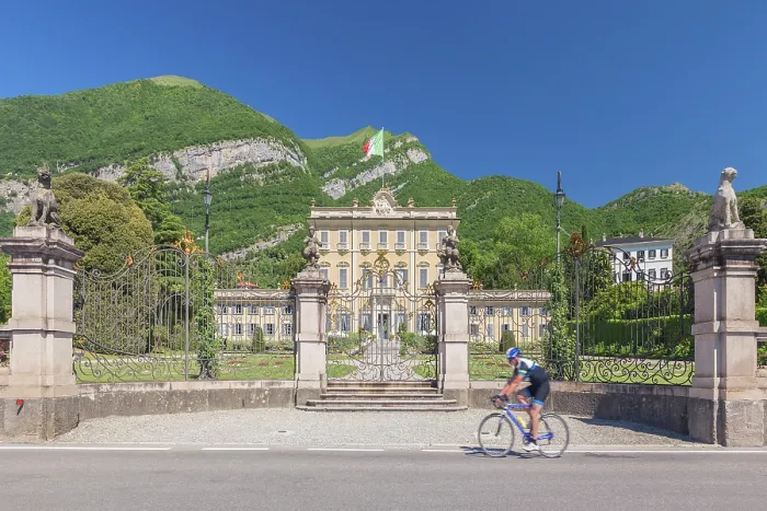 Framed Print : A cyclist run on the road near Villa Sola Cabiati, Tremezzo, Tremezzina, Greenway del Lago di Como path, lake Como, Como province, Lombardy, Italy Framed Print : A cyclist run on the road near Villa Sola Cabiati, Tremezzo, Tremezzina, Greenway del Lago di Como path, lake Como, Como province, Lombardy, Italy