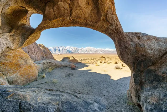 Framed Print : Cyclops arch at Alabama Hills, Lone Pine, Inyo County, California, USA Framed Print : Cyclops arch at Alabama Hills, Lone Pine, Inyo County, California, USA