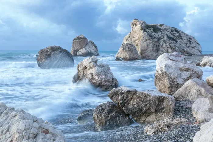 Framed Print : Cyprus, Paphos, Petra tou Romiou also known as Aphrodite's Rock at dawn Framed Print : Cyprus, Paphos, Petra tou Romiou also known as Aphrodite's Rock at dawn