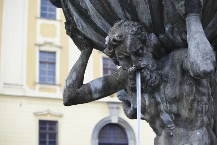 Framed Print : Czech Republic, Moravia, Olomouc, Fountain Of The Tritons In Republic Square (Nam Framed Print : Czech Republic, Moravia, Olomouc, Fountain Of The Tritons In Republic Square (Nam