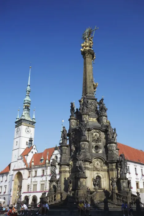 Framed Print : Czech Republic, Moravia, Olomouc, Town Hall And Holy Trinity Column (UNESCO World Framed Print : Czech Republic, Moravia, Olomouc, Town Hall And Holy Trinity Column (UNESCO World
