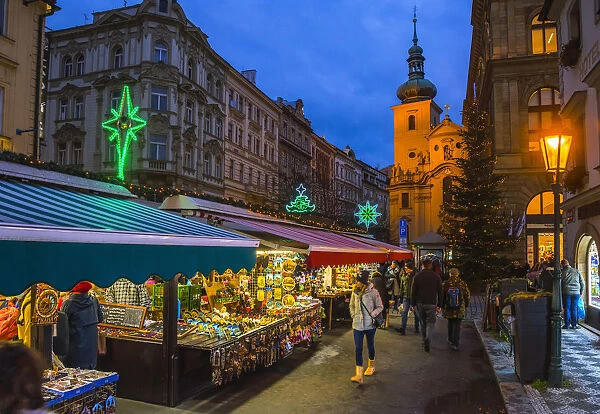 Czech Republic, Prague, Old Town, Stare Mesto, Havelska Market Place, Christmas Market