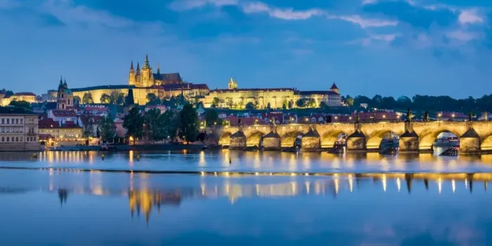Framed Print : Czech Republic, Prague, Stare Mesto (Old Town). Charles Bridge and Prague Castle Framed Print : Czech Republic, Prague, Stare Mesto (Old Town). Charles Bridge and Prague Castle