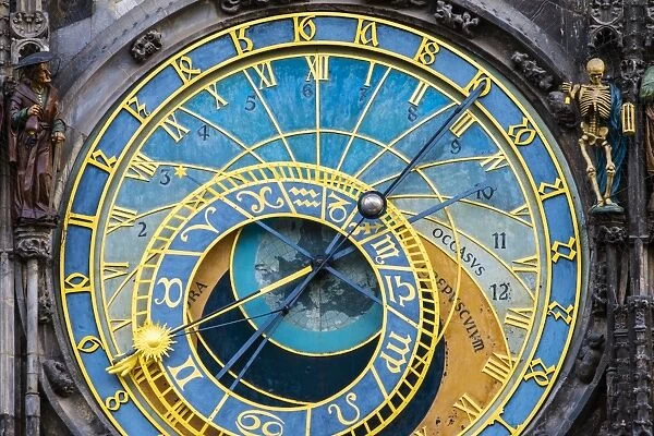 Czech Republic, Prague, Stare Mesto (Old Town). Prague Astronomical Clock (Prague Orloj)