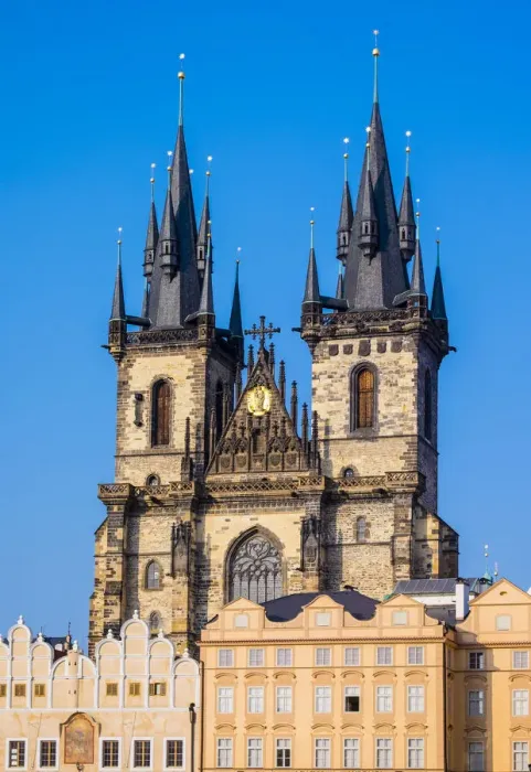 Framed Print : Czech Republic, Prague, Stare Mesto (Old Town). Tyn Cathedral on Staromestske namesti Framed Print : Czech Republic, Prague, Stare Mesto (Old Town). Tyn Cathedral on Staromestske namesti