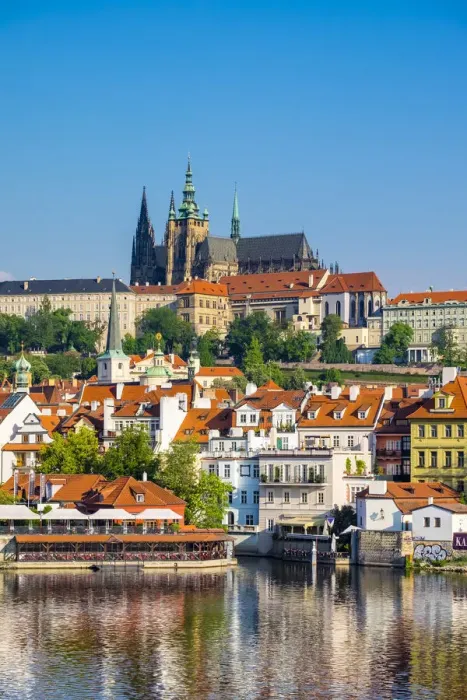 Framed Print : Czech Republic, Prague. View of Prague Castle, Prazsky hrad on the Vltava River Framed Print : Czech Republic, Prague. View of Prague Castle, Prazsky hrad on the Vltava River