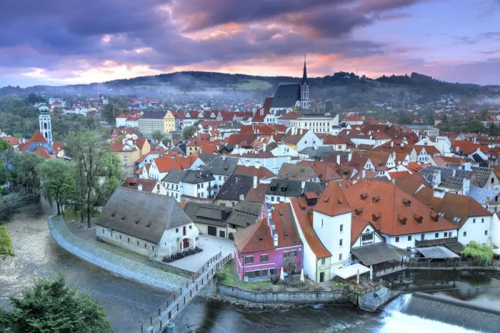 Framed Print : Czech Republic, South Bohemia, Cesky Krumlov