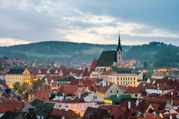 Framed Print : Czech Republic, South Bohemian Region, Cesky Krumlov. Saint Vitus Church (Kostel Sv Framed Print : Czech Republic, South Bohemian Region, Cesky Krumlov. Saint Vitus Church (Kostel Sv
