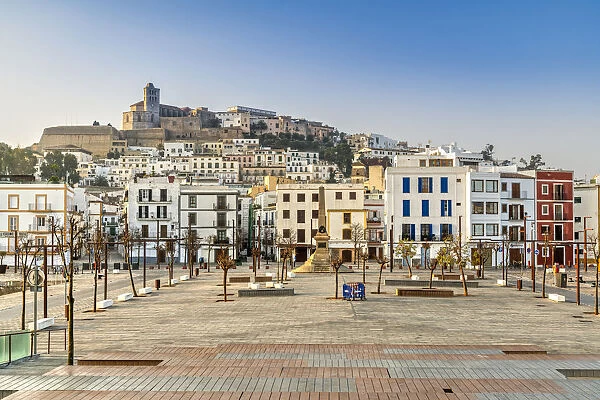 Dalt Vila old town skyline, Ibiza, Balearic Islands, Spain