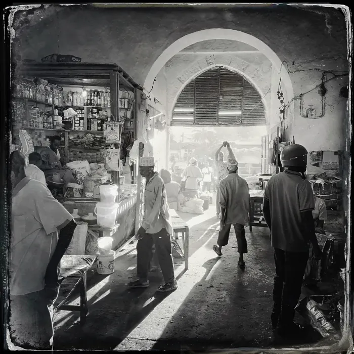 Framed Print : Darajani Market, Stonetown, Zanzibar, Tanzania Framed Print : Darajani Market, Stonetown, Zanzibar, Tanzania