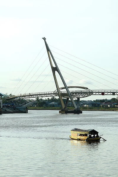 Darul Hana Bridge, Kuching, Sarawak, Borneo, Malaysia, Asia