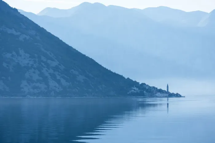 Framed Print : Dawn in The Bay of Kotor, Montenegro Framed Print : Dawn in The Bay of Kotor, Montenegro