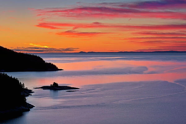 Dawn on the Saguenay River Tadoussac, Quebec, Canada