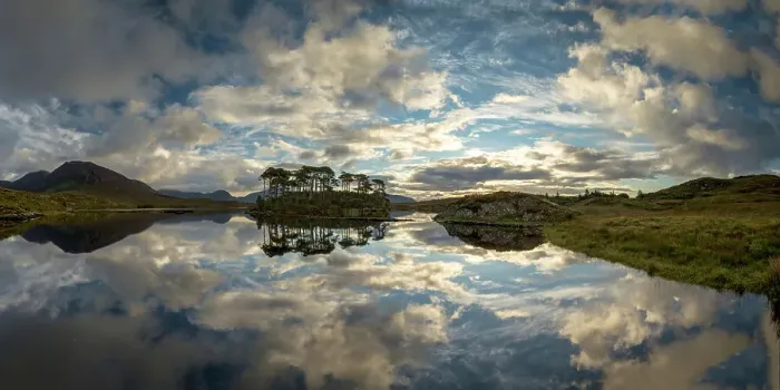 Framed Print : Dawn Sky Reflecting in Derryclare Lough, Connemara, Co. Galway, Ireland Framed Print : Dawn Sky Reflecting in Derryclare Lough, Connemara, Co. Galway, Ireland