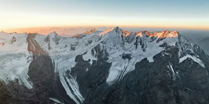 Framed Print : Dawn over the snowy peaks Tredici Cime, Pizzo Tresero, San Matteo and Forni glacier, aerial view, Valtellina, Lombardy, Italy Framed Print : Dawn over the snowy peaks Tredici Cime, Pizzo Tresero, San Matteo and Forni glacier, aerial view, Valtellina, Lombardy, Italy