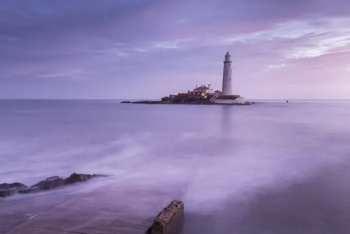 Framed Print : Dawn at St Marys Lighthouse near Whitley Bay, Northumberland, England. Autumn (October) 2021 Framed Print : Dawn at St Marys Lighthouse near Whitley Bay, Northumberland, England. Autumn (October) 2021
