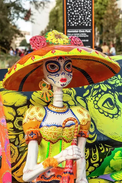 Framed Print : Day of the Dead Festival, San Antonio, Texas, USA
