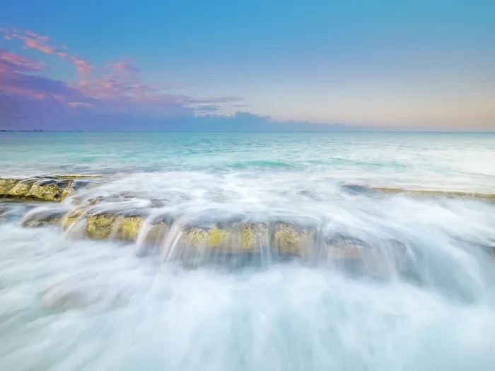 Framed Print : Daybreak on the Caribbean Sea at Cemetery Beach on Grand Cayman, Cayman Islands, British West Indies Framed Print : Daybreak on the Caribbean Sea at Cemetery Beach on Grand Cayman, Cayman Islands, British West Indies