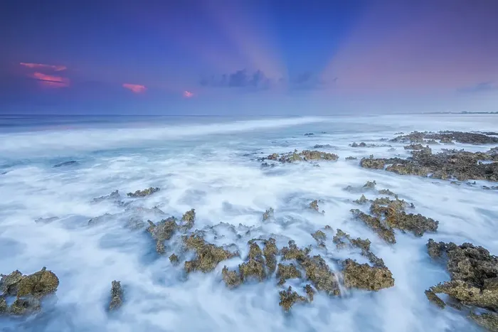 Framed Print : Daybreak on the Caribbean Sea at Grand Cayman, British West Indies Framed Print : Daybreak on the Caribbean Sea at Grand Cayman, British West Indies
