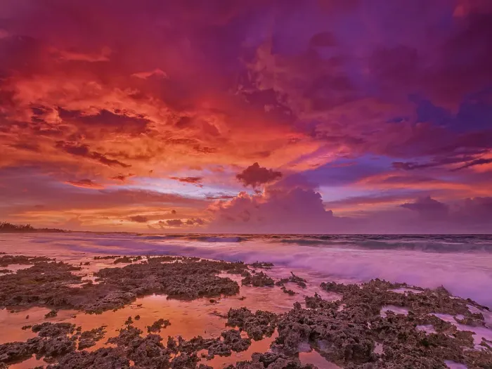 Framed Print : Daybreak on the Caribbean Sea along the rugged ironshore of Grand Cayman in the Cayman Islands, British West Indies Framed Print : Daybreak on the Caribbean Sea along the rugged ironshore of Grand Cayman in the Cayman Islands, British West Indies