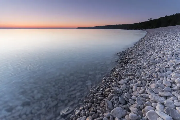 Framed Print : Daybreak at Halfway Log Dump on Georgian Bay along the Niagara Escarpment on the Bruce Peninsula, Tobermory, Ontario, Canada Framed Print : Daybreak at Halfway Log Dump on Georgian Bay along the Niagara Escarpment on the Bruce Peninsula, Tobermory, Ontario, Canada