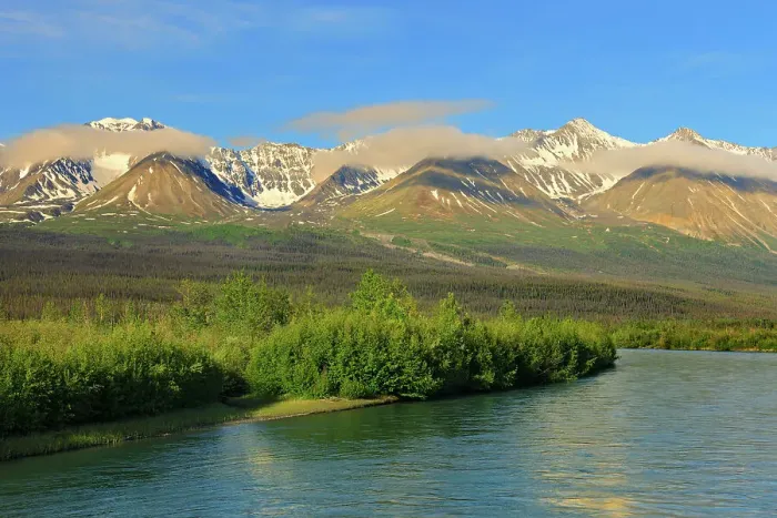 Framed Print : Deasadeash River near Haines Junction Yukon, Canada Framed Print : Deasadeash River near Haines Junction Yukon, Canada