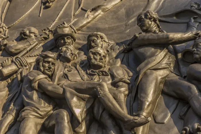 Framed Print : The Death of Nelson, bas-relief on Nelsons Column, London, England Framed Print : The Death of Nelson, bas-relief on Nelsons Column, London, England