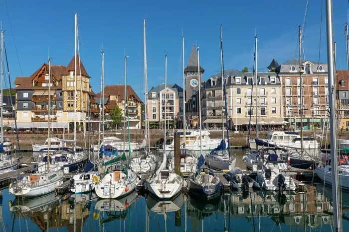 Framed Print : Deauville Marina, Deauville, Normandy, France
