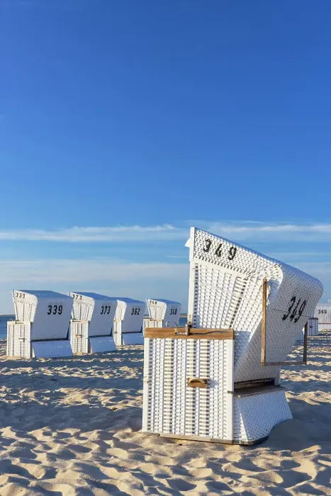 Framed Print : Deckchairs on Hornum beach, Sylt, Schleswig Holstein, Germany Framed Print : Deckchairs on Hornum beach, Sylt, Schleswig Holstein, Germany