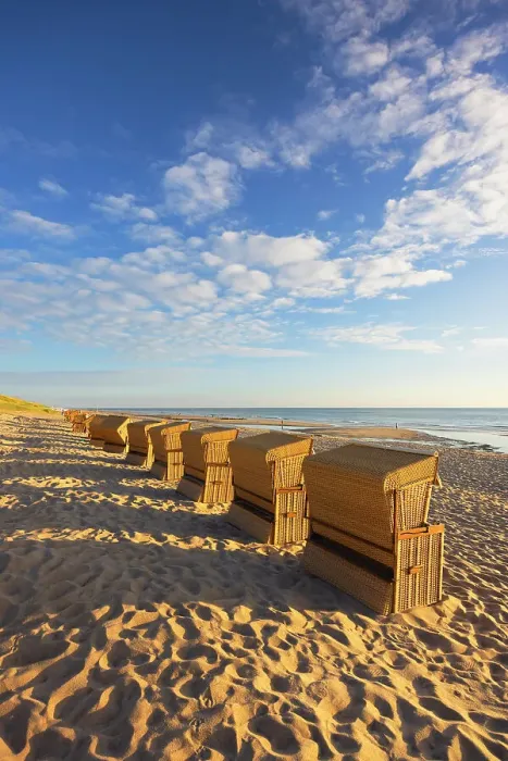 Framed Print : Deckchairs on Rantum beach, Sylt, Schleswig Holstein, Germany Framed Print : Deckchairs on Rantum beach, Sylt, Schleswig Holstein, Germany