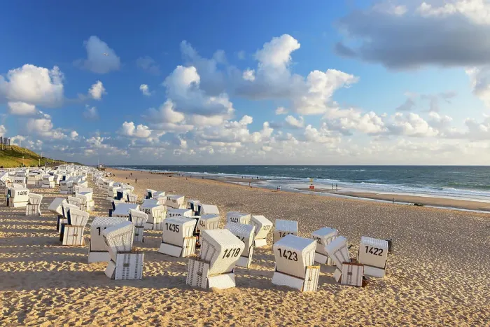 Framed Print : Deckchairs on Westerland beach, Sylt, Schleswig Holstein, Germany Framed Print : Deckchairs on Westerland beach, Sylt, Schleswig Holstein, Germany