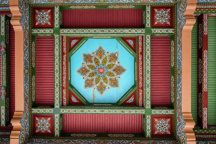 Framed Print : Decorated ceiling, Hazrat Khizr Mosque, Samarkand, Uzbekistan Framed Print : Decorated ceiling, Hazrat Khizr Mosque, Samarkand, Uzbekistan
