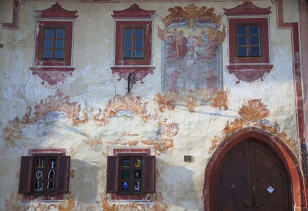 Decorative building in Radnicne Square, Bardejov (UNESCO World Heritage Site), Presov