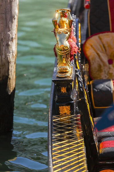 Decorative Gondola, Venice; Veneto; Italia, Europe