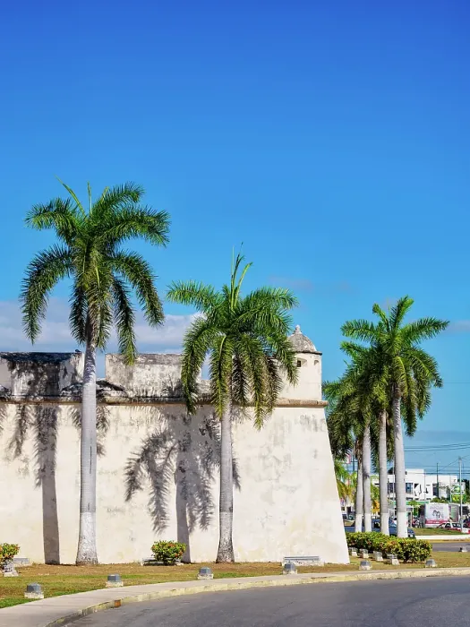 Framed Print : Defensive Wall of the Old Town, Campeche City, Campeche State, Mexico