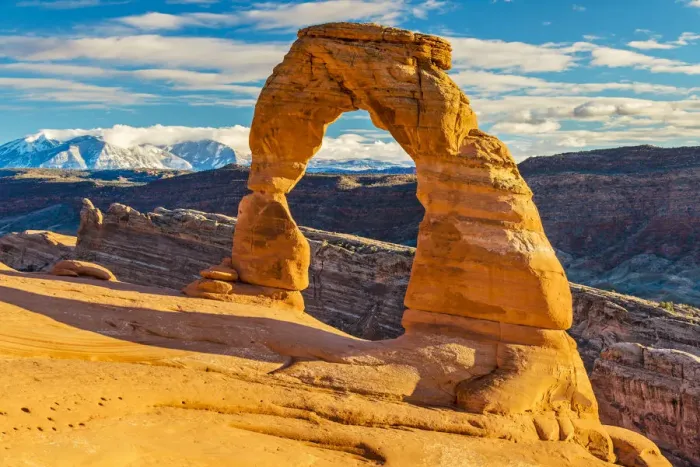 Framed Print : The Delicate Arch at sunset, Arches National Park, Utah, USA Framed Print : The Delicate Arch at sunset, Arches National Park, Utah, USA