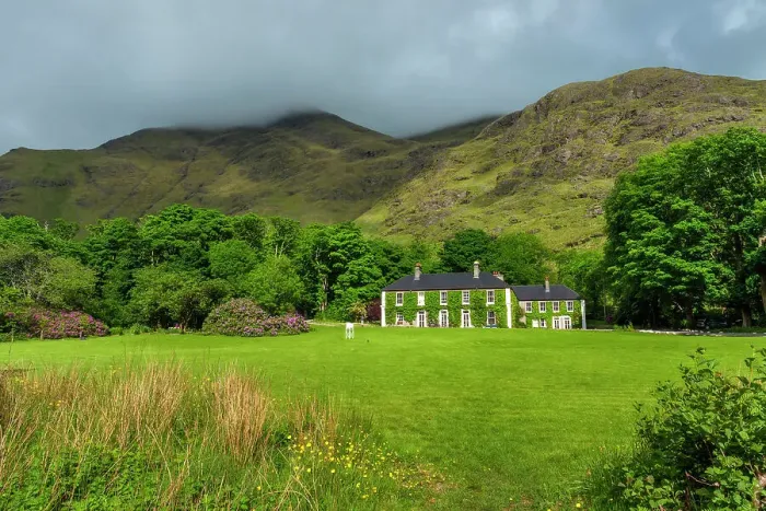 Framed Print : Delphy Lodge (A delightful 1830s country house, fishing lodge), Leenaun, Delphi Valley, Connemara Loop, Connemara, Co Mayo, Ireland, Europe Framed Print : Delphy Lodge (A delightful 1830s country house, fishing lodge), Leenaun, Delphi Valley, Connemara Loop, Connemara, Co Mayo, Ireland, Europe